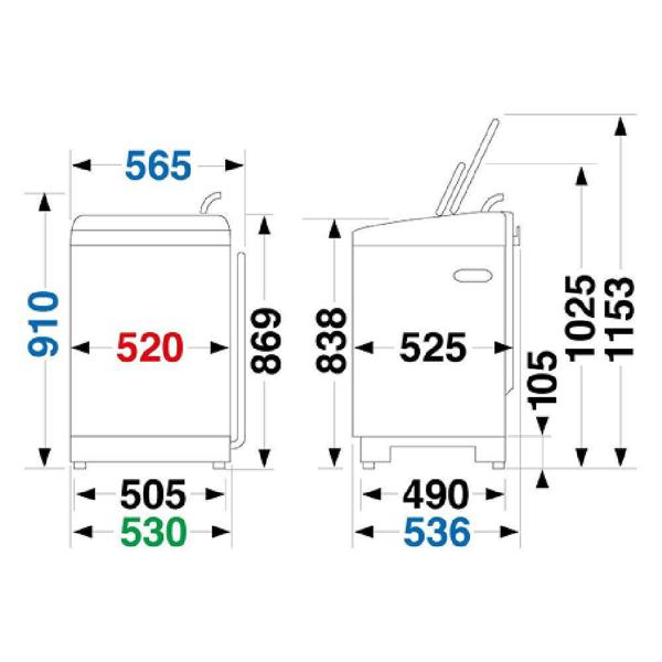 楽天市場】東芝 TOSHIBA ZABOON 全自動洗濯機 6.0kg AW-6D6-T