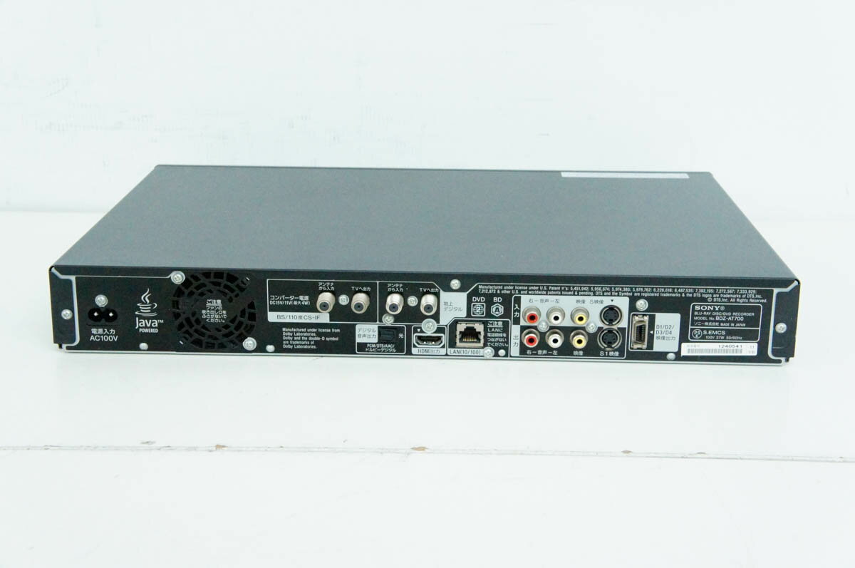 ★ ブルーレイ ディスク レコーダー SONY BDZ-AT700 DVD SONY（ソニー） 【中古】SONY ブルーレイディスクレコーダー BDZ-AT700