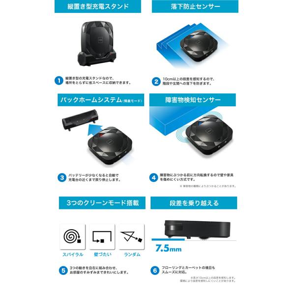 掃除機・クリーナー CCP CZ-S01-BK ロボットクリーナー】自動掃除機ロボット LAQULITO ［CZ-S01