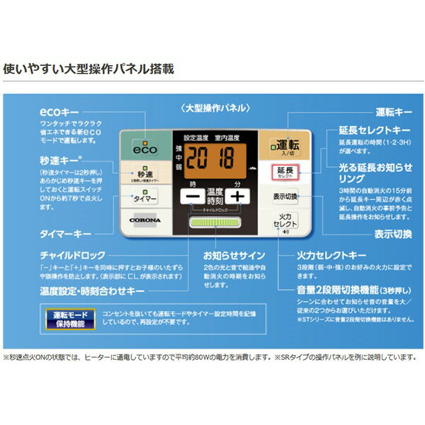 楽天市場】コロナ CORONA 石油ファンヒーター FH-ST3619BY(W) | 価格