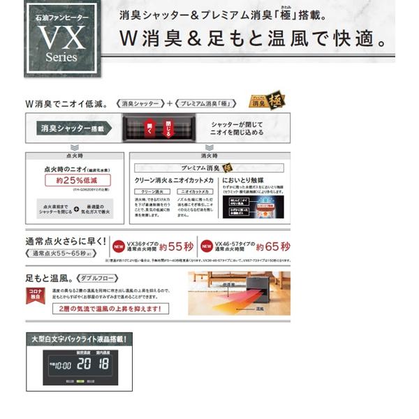 楽天市場】コロナ コロナ 石油ファンヒーター VXシリーズ グレー FH
