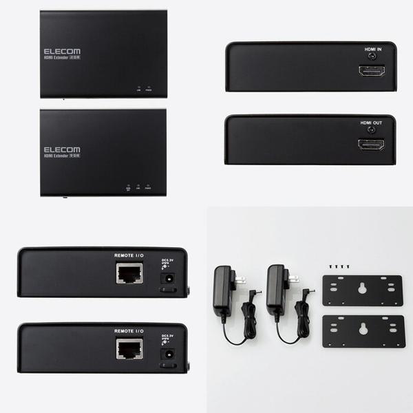 楽天市場】エレコム VEX-HD1001S 直送 HDBaseT R 認証済み HDMI