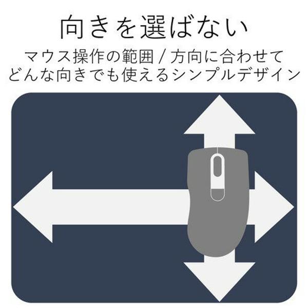 楽天市場】エレコム エレコム マウスパッド ソフトレザー ネイビー MP ...