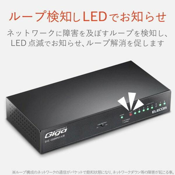 楽天市場】エレコム ELECOM スイッチングハブ ギガビット EHC-G08MN2A