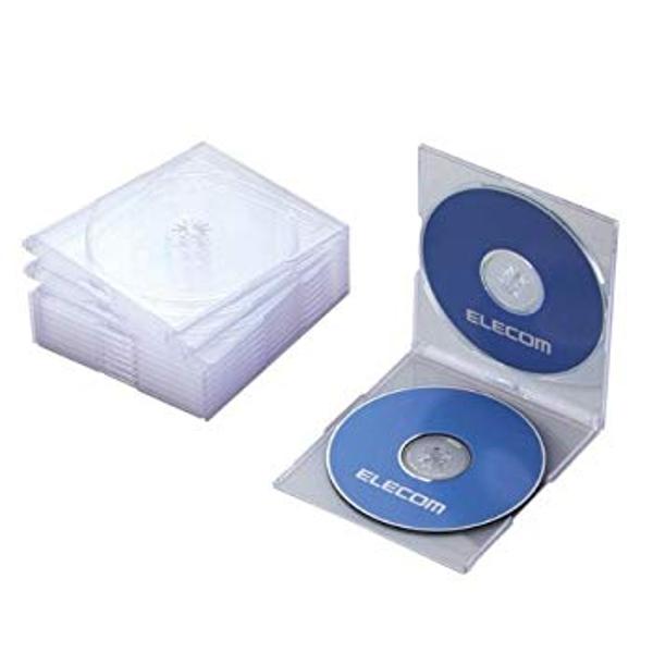 楽天市場】エレコム エレコム BLu-ray／DVD／CDケース スリム／PS／2枚収納 CCD-JSCSW10CR(10枚入) | 価格比較 -  商品価格ナビ