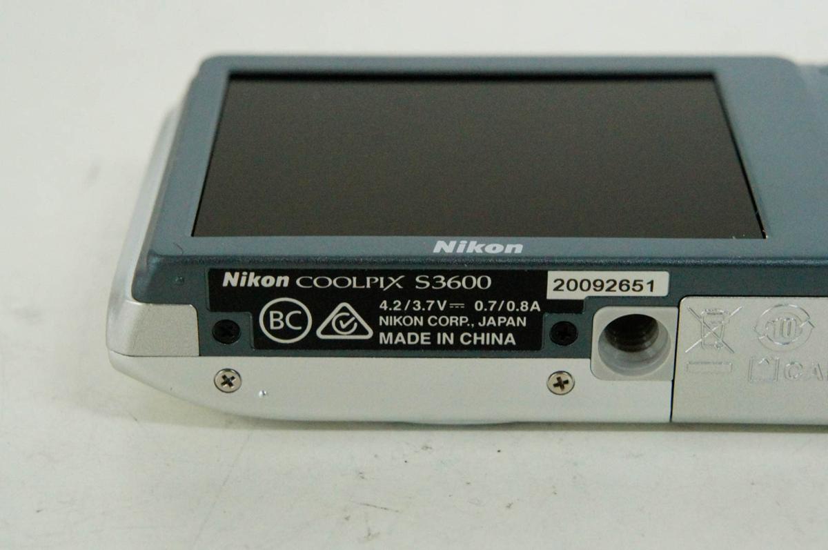 楽天市場】ニコン Nikon COOLPIX Style COOLPIX S3600 CRYSTAL SILVER