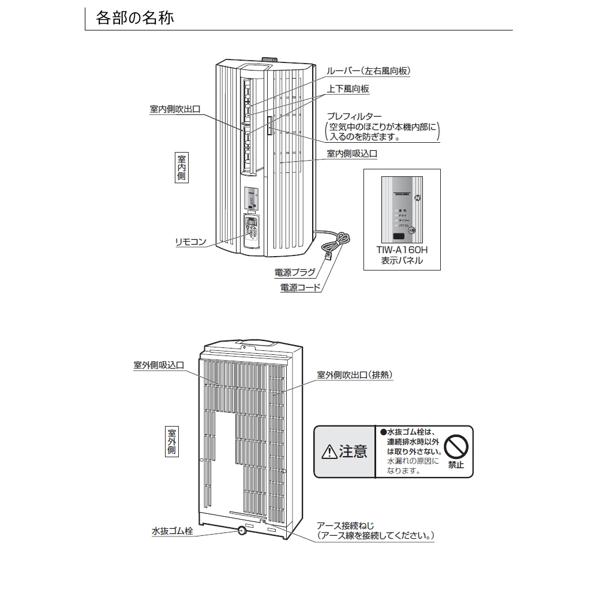 楽天市場】トヨトミ TOYOTOMI 窓用エアコン TIW-A160L(W) | 価格比較