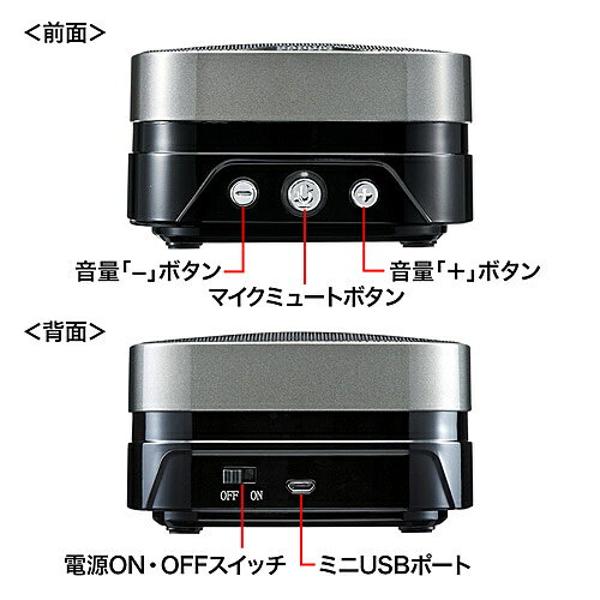 SANWA サンワ MM-MC28 WEB会議小型スピーカーフォン Amazon.co.jp: サンワサプライ WEB会議小型スピーカーフォン マイク