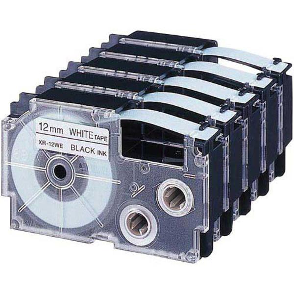 【楽天市場】カシオ計算機 CASIO ネームランド用スタンダードテープ XR-12WE-5P-E 12mm | 価格比較 - 商品価格ナビ