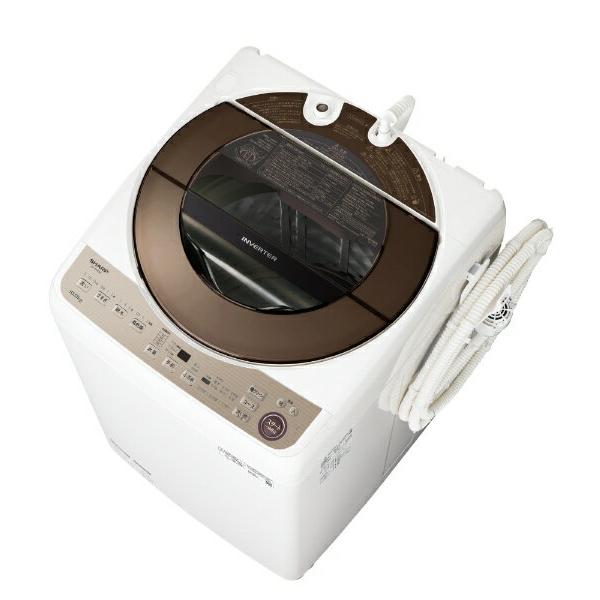 楽天市場】シャープ シャープ｜SHARP 全自動洗濯機 ブラウン系 ES