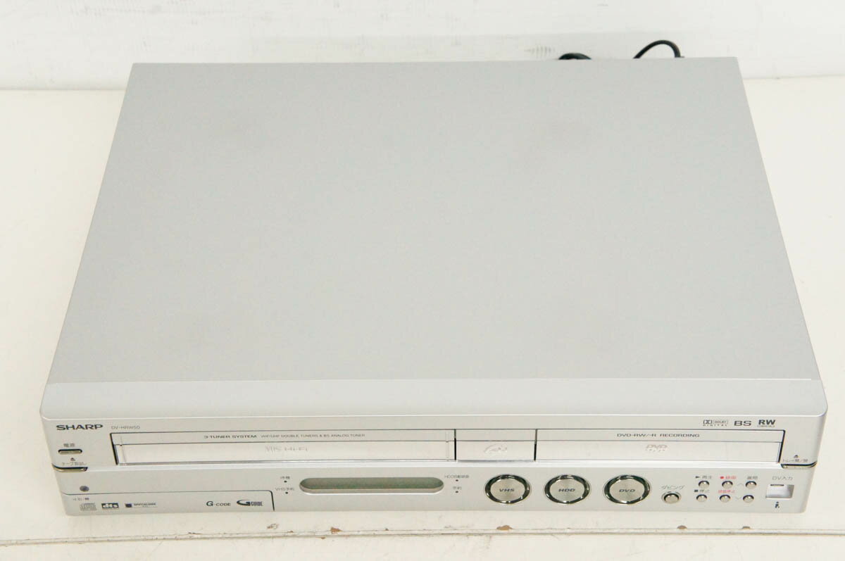 SHARP］DV-HRW50 ダビング機能 VHS/DVD/HDDレコーダ - メルカリ