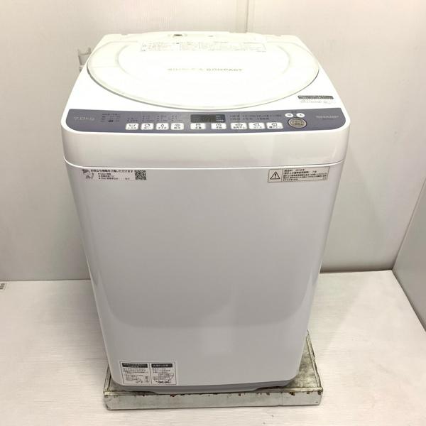 楽天市場】シャープ シャープ ES-T710-W ホワイト系 全自動洗濯機 上
