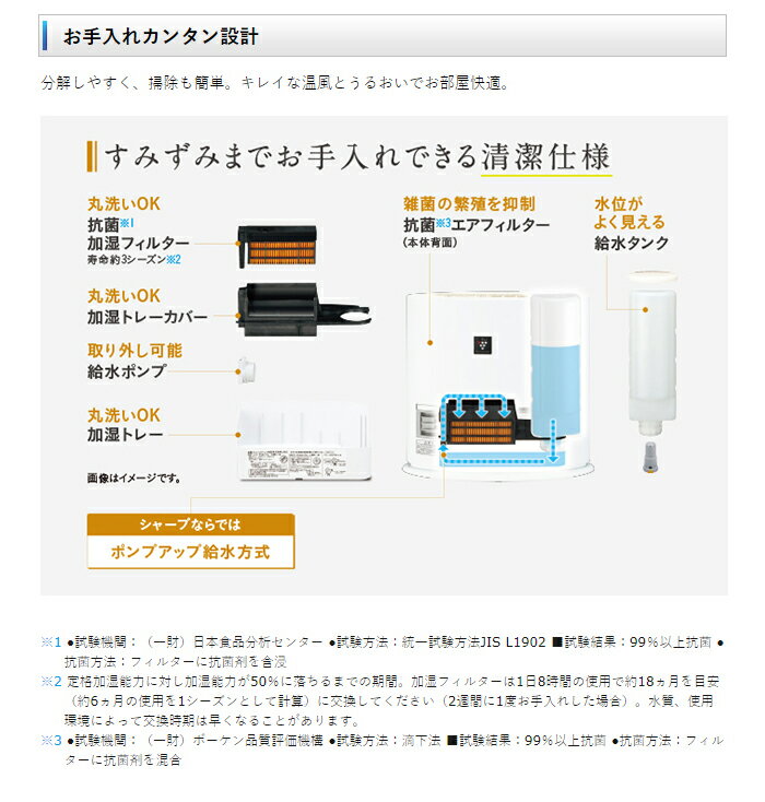楽天市場】シャープ シャープ 加湿セラミックファンヒーター ホワイト