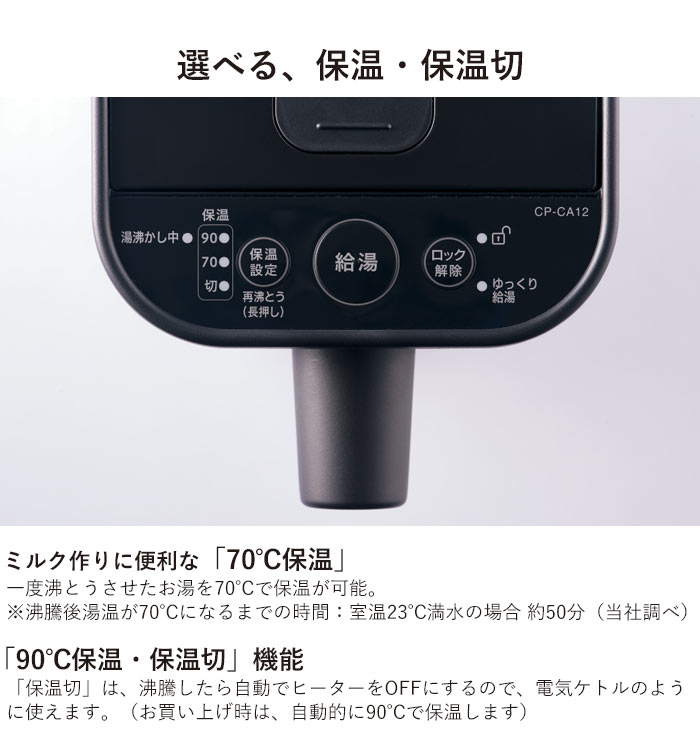 楽天市場】象印マホービン ZOJIRUSHI STAN. 電動ポット 1.2L マイコン