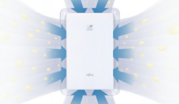 ★美品★FUJITSU 加湿脱臭機 PLAZION DAS-303E-W 加湿除菌脱臭機 PLAZION DAS-303K 2022年製（加湿除菌脱臭機