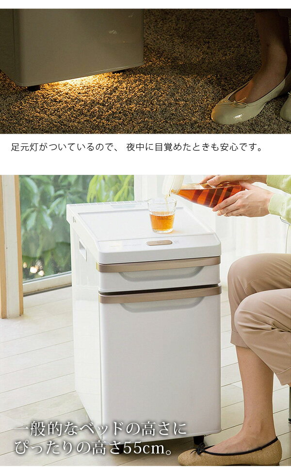 楽天市場】ツインバード TWINBIRD ベッドサイド冷蔵庫 HR-D282W | 価格
