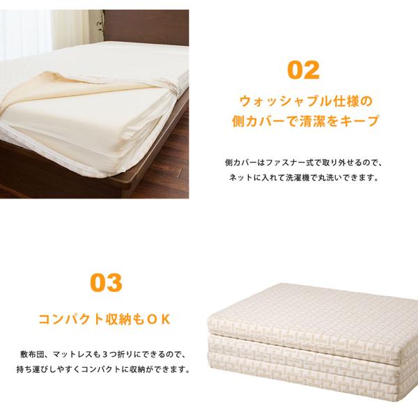 楽天市場】西川 西川 Nishikawa AFIT 三つ折り敷きふとん シングル