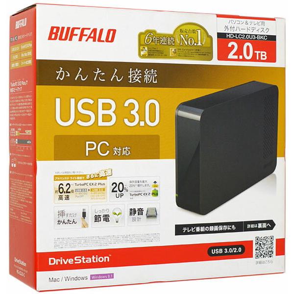 楽天市場】バッファロー BUFFALO 外付けHDD HD-LC2.0U3-BKC