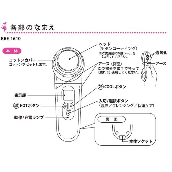 楽天市場】小泉成器 ビジョーナ 温冷美顔器 KBE-1610／P(1台