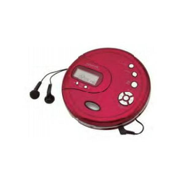 楽天市場】小泉成器 コイズミ ポータブルCDプレーヤー レッド SAD-3902