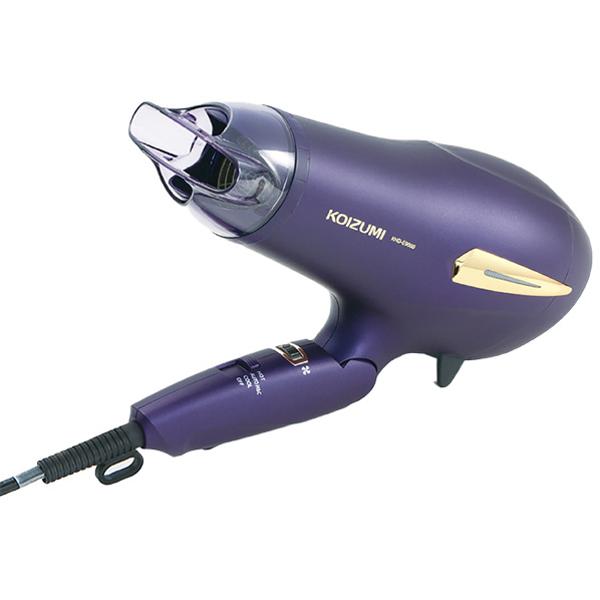 スリムデザイン ヘアドライヤー 紫色 ハンド・ドライヤー/ione/マイナスイオン/バイオレット - TD430B-V