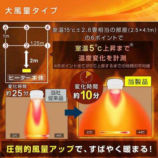 楽天市場】山善 YAMAZEN 大風量加湿セラミックヒーター DKF-M121(W