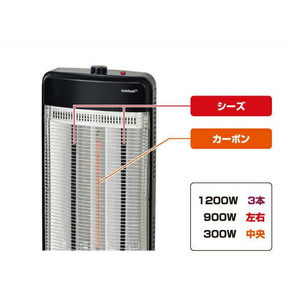 楽天市場】山善 YAMAZEN ツインヒートプラス DBC-J122(B) | 価格比較