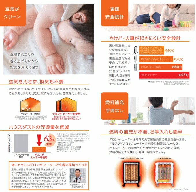 楽天市場】デロンギ・ジャパン DeLonghi オイルヒーター