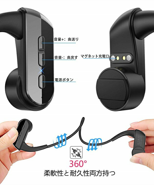 ブルートゥース　Bluetooth   スポーツ　ヘッドセット　イヤホン 楽天市場】Bluetooth イヤホン 骨伝導 ヘッドホン スポーツイヤホン 高