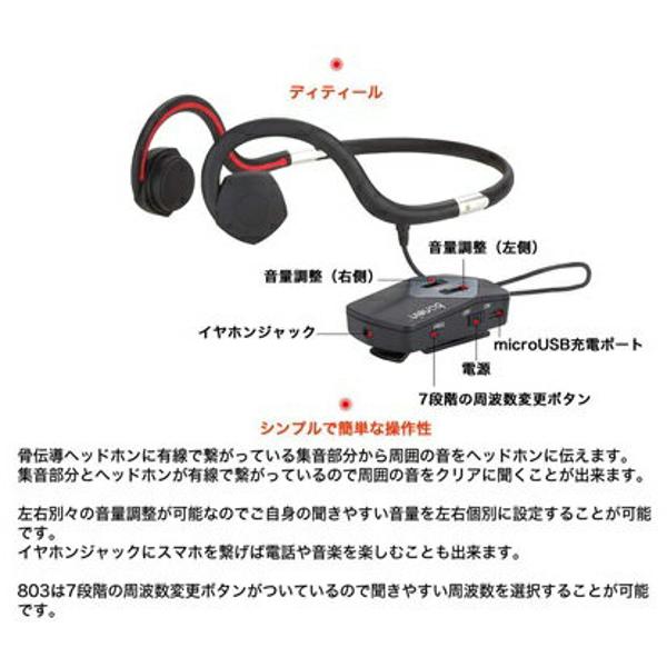 メーカー直送】骨電動ヘッドホン 会話用 集音機能 BN-802B ベル