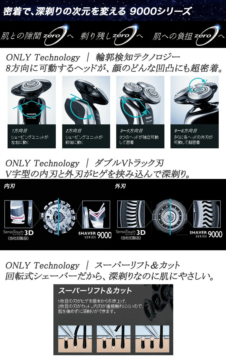 楽天市場】PHILIPS メンズ電気シェーバー 9000シリーズ S9732A/33