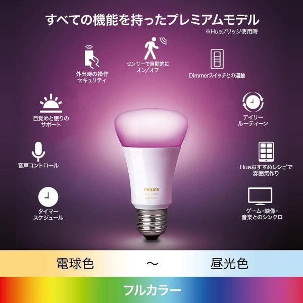 楽天市場】PHILIPS LED電球 レフ形 800lm フルカラースターターセット