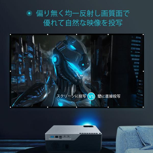 楽天市場】VANKYO 壁掛け式スクリーン 折りたたみ式 スクリーン(100