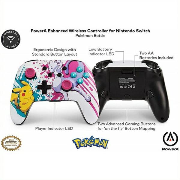 楽天市場】PowerA Nintendo SWITCH用 ワイヤレスコントローラー 