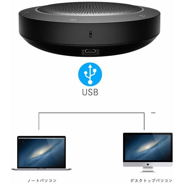 [新品]KAYSUDA SpeakerPhone スピーカーフォン SP200U Web会議にもおすすめのマイク付きスピーカー「kaysudaSP200U