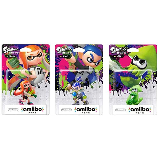 【3体セット】ボーイ / イカ / ガール amiibo スプラトゥーンシリーズ Amazon | amiibo スプラトゥーン 全3種セット ガール ボーイ