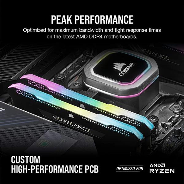 安全 かとまん商店Corsair DDR4-3600MHz デスクトップPC用 メモリ VENGEANCE RGB PRO SLシリーズ 64GB  16GB×