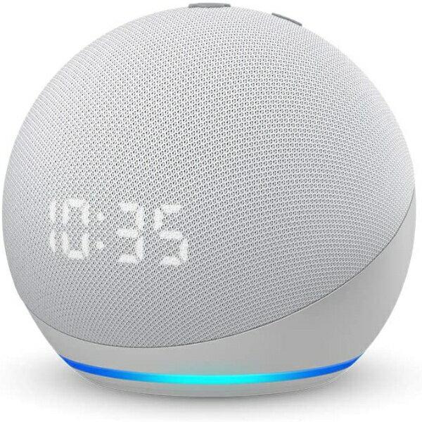 Amazon 第4世代 スマートスピーカー with Alexa 時計付き Echo Dot エコードット グレーシャーホワイト  B084J4TR39 価格比較 商品価格ナビ