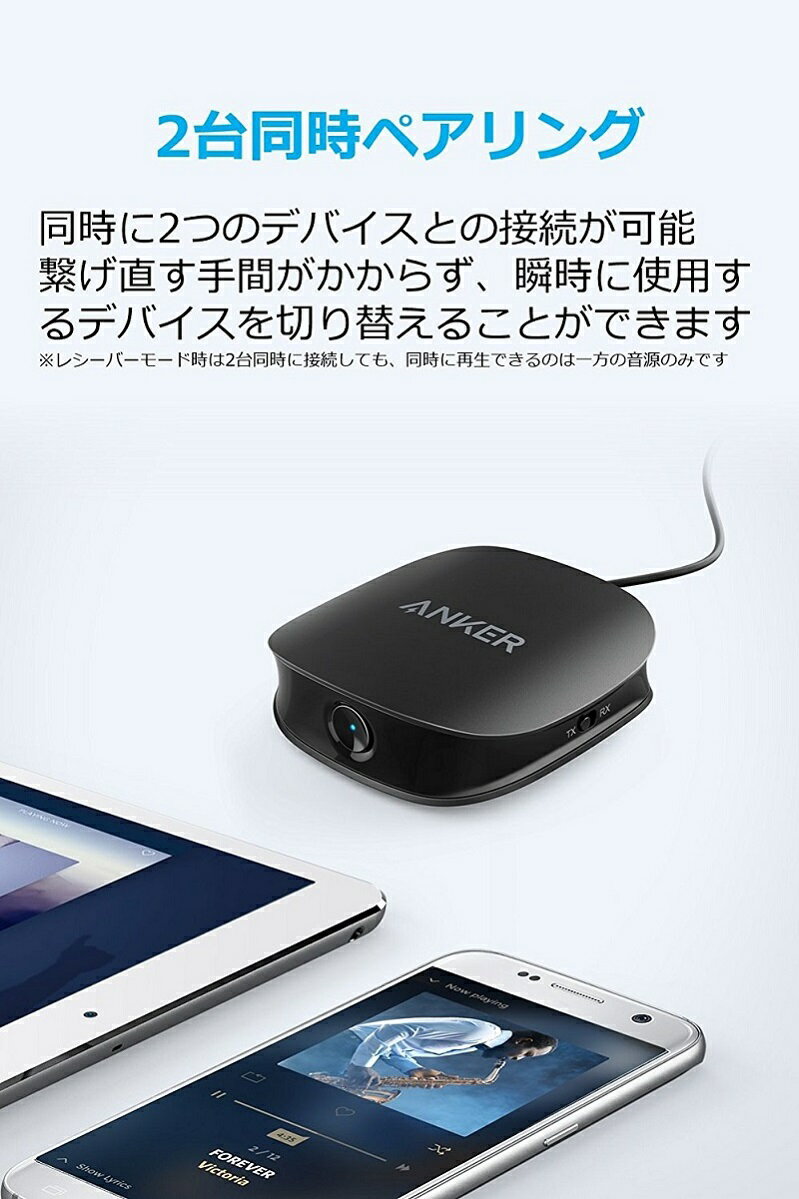 楽天市場】Anker Soundsync トランスミッター & レシーバー 2-in-1