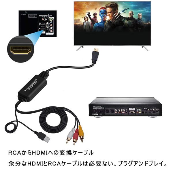 楽天市場】RCA to HDMI 変換 ケーブル mf1214-5a | 価格比較 - 商品価格ナビ