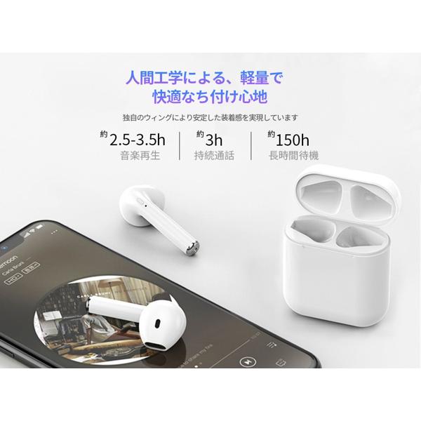 楽天市場】Bluetooth ワイヤレスイヤホン 充電ケース付 ホワイト i9s