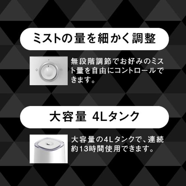 【楽天市場】コモドール バイバイ菌 超音波噴霧器 RL-W2011