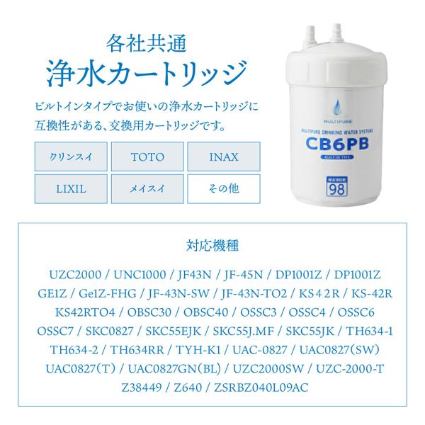 楽天市場】マルチピュア 互換 浄水カートリッジ CB6PB | 価格