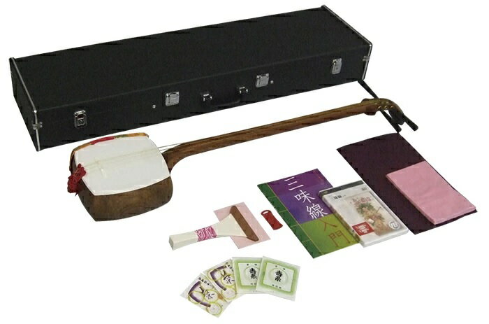 鈴木楽器製作所 教育用三味線 MS-8 かえで 美品 ケース、箱付き 三味線