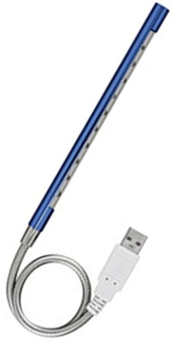 グリーンハウス USB 10LEDライト フレキシブルタイプ ブルー GH-LED10FLB(1台)