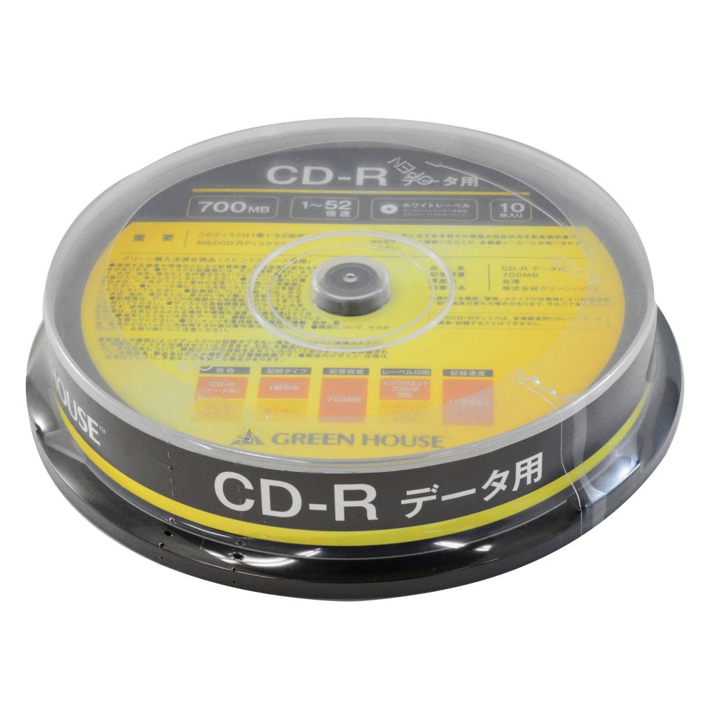 楽天市場】グリーンハウス グリーンハウス CD-R データ用 GH-CDRDA10 | 価格比較 - 商品価格ナビ