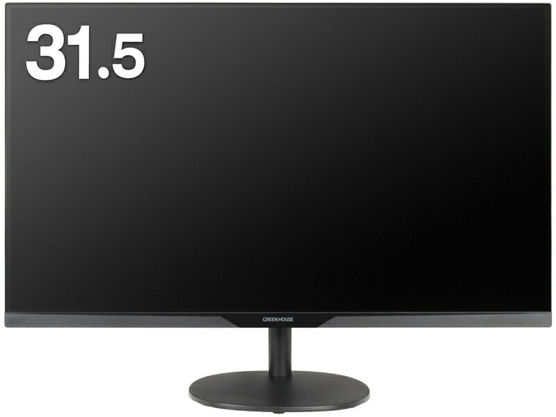 GREEN HOUSE 31.5型 液晶ディスプレイ GH-LCW32C-BK