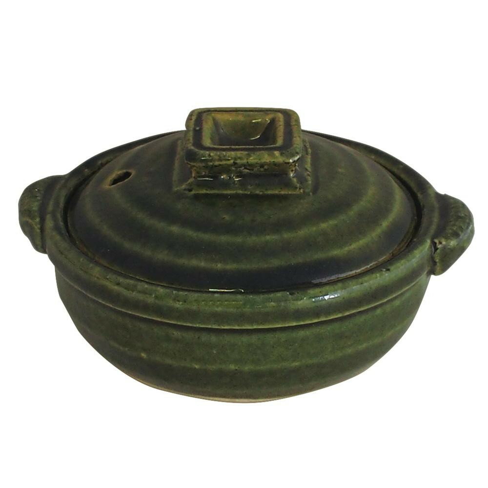楽天市場】マルヨシ陶器 マルヨシ陶器 織部 3号鍋 M0302 | 価格比較 