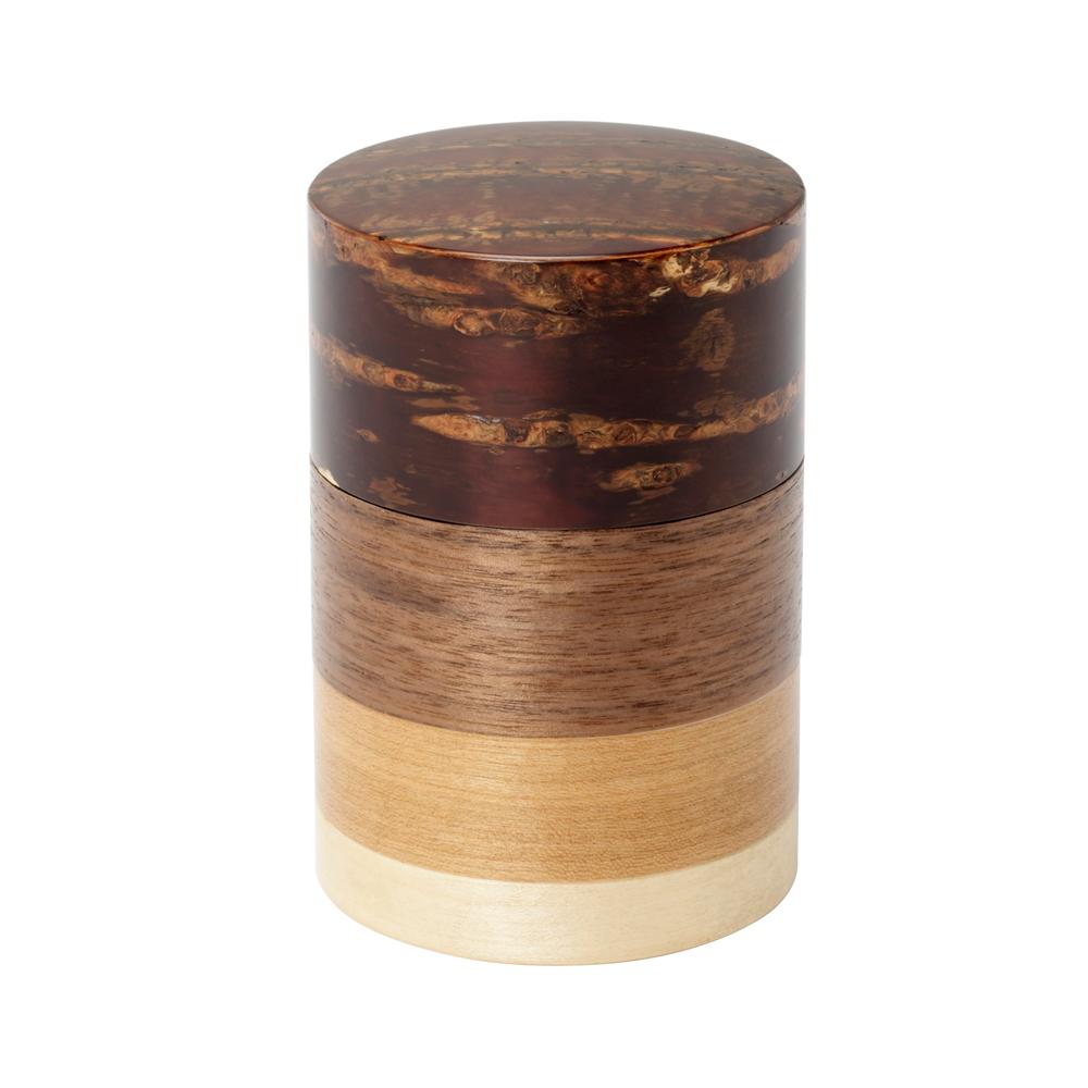 総皮茶筒(中長)散花 33284 ｜総皮茶筒(中長)散花 33284｜茶筒 オンライン通販