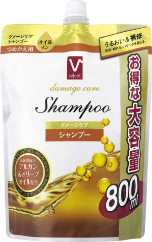 楽天市場】熊野油脂 Vセレクト ダメージケアシャンプー 大 800ml | 価格比較 - 商品価格ナビ